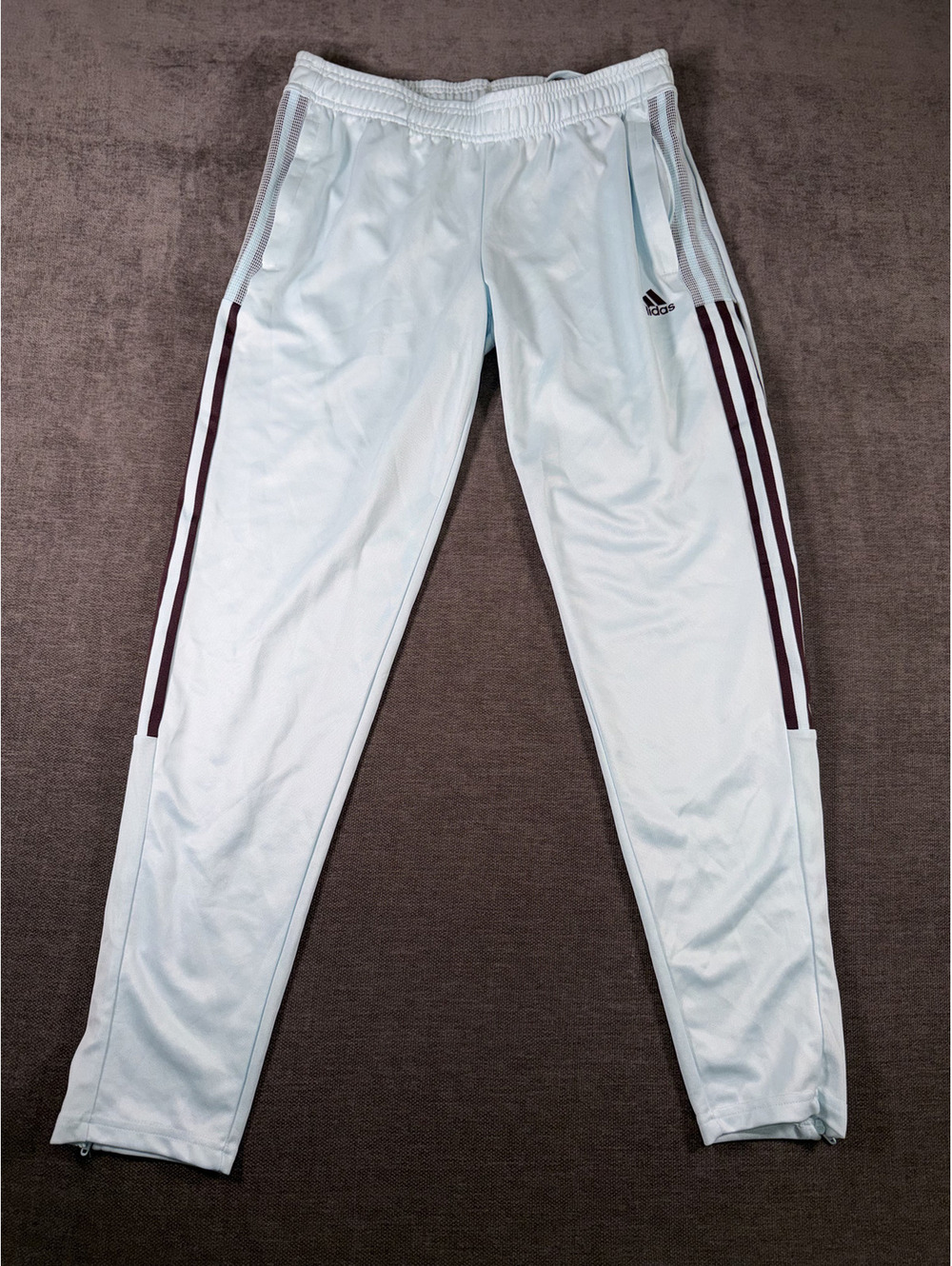 Adidas Primegreen Light Blue Athletic Track Pants Size M